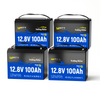 【🎃Halloween Treat】12V 100Ah Bluetooth Battery for Trolling Motors | 120A BMS | 1280Wh