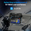 Batterie LiFePO4 12 V 100 Ah 1200 CCA avec Bluetooth et auto-chauffage | BMS 200 A | 2560 Wh