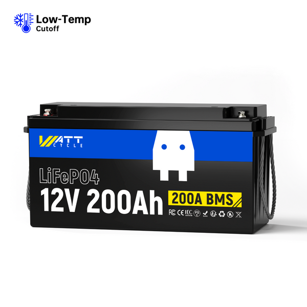 12V 200Ah LiFePO4 Battery | 200A BMS | 2560Wh