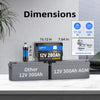 【🎃Clearance Sale: ONLY $659.99】12V 280Ah Mini LiFePO4 Battery | 200A BMS | 3584Wh