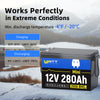 【🎃Clearance Sale: ONLY $659.99】12V 280Ah Mini LiFePO4 Battery | 200A BMS | 3584Wh