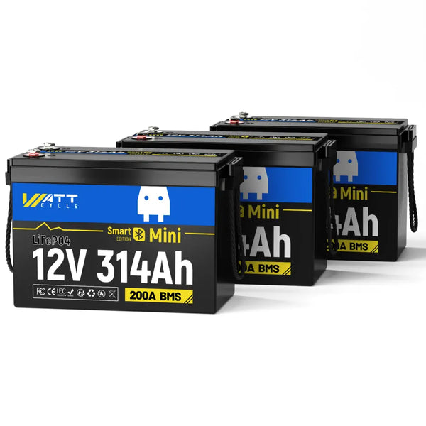 WattCycle_12V_314Ah_Bluetooth_LIFePO4_Battery_3PACK