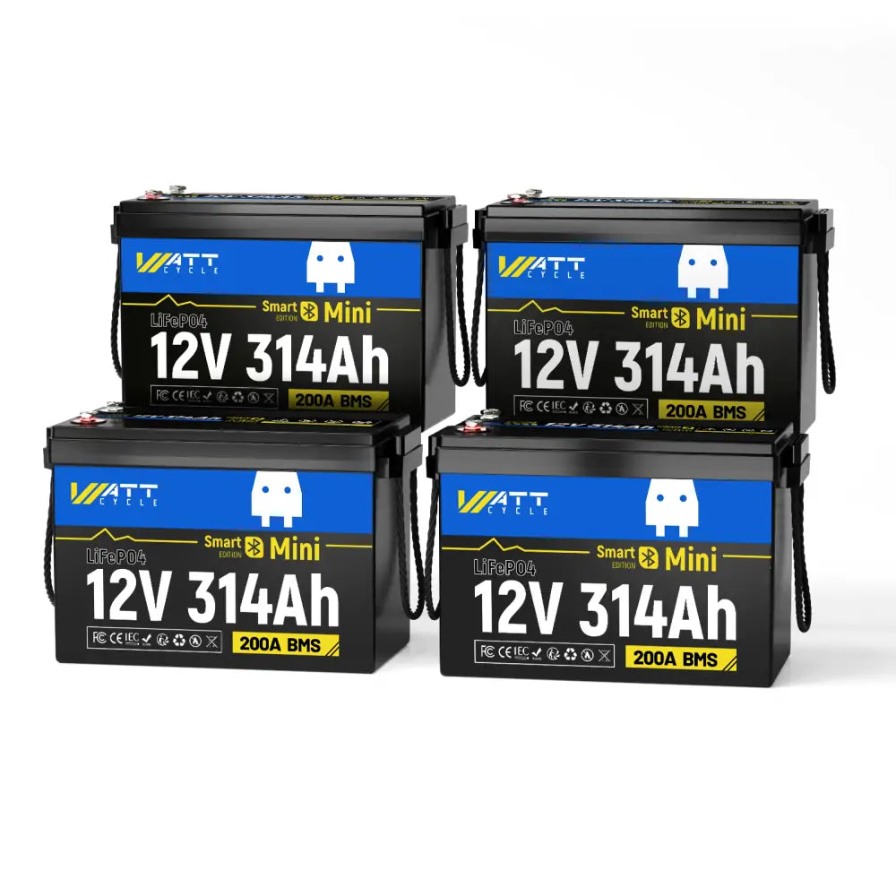 【⏰Prime Day】12V 314Ah LiFePO4 Battery with Bluetooth