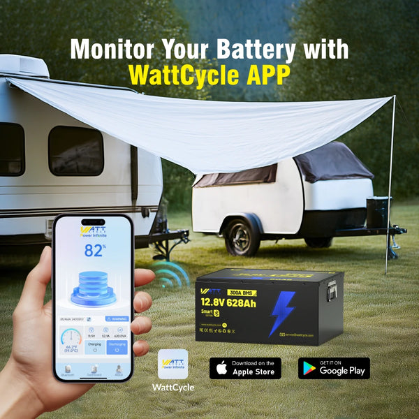 【Automatic C$120 OFF】12V 628Ah Bluetooth LiFePO4 Battery | 300A BMS | 8038Wh