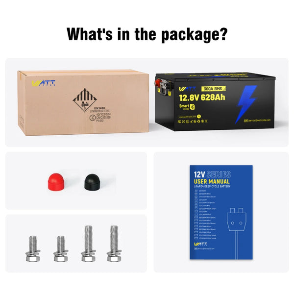 【Automatic C$120 OFF】12V 628Ah Bluetooth LiFePO4 Battery | 300A BMS | 8038Wh