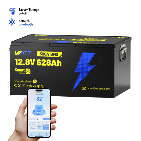 【Automatic C$120 OFF】12V 628Ah Bluetooth LiFePO4 Battery | 300A BMS | 8038Wh