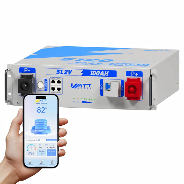 【30 Days Pre Sale】48V (51.2V) 100Ah 3U Server Rack LiFePO4 Battery with Bluetooth