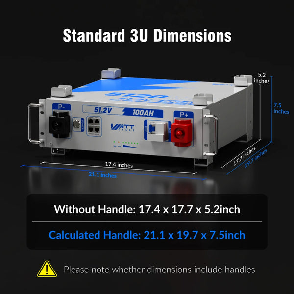 【30 Days Pre Sale】48V (51.2V) 100Ah 3U Server Rack LiFePO4 Battery with Bluetooth