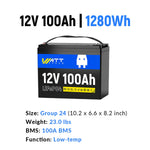 WattCycle_12V_100Ah_Group24_LIFePO4_Battery_Drop_Replacement_Lead_Acid