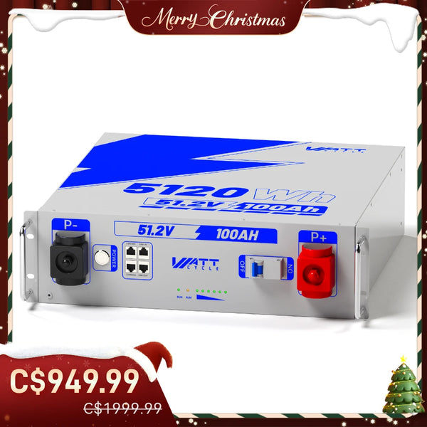 【30 Days Pre Sale】48V (51.2V) 100Ah 3U Server Rack LiFePO4 Battery with Bluetooth