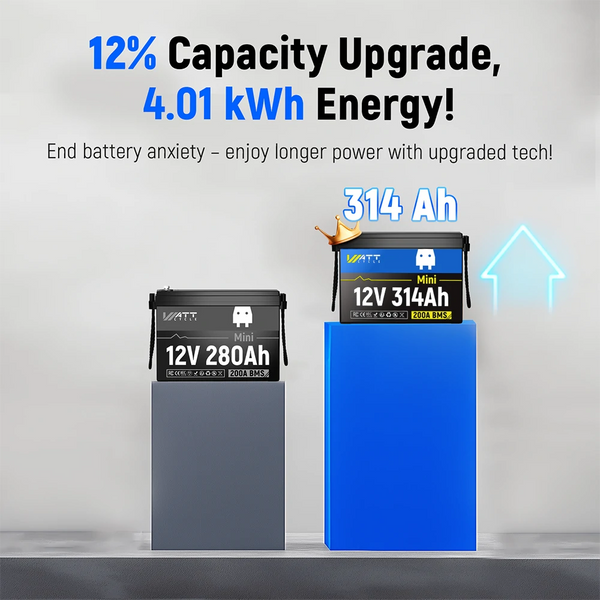 【7 Days Pre Sale】12V 314Ah Mini LiFePO4 Battery | 200A BMS | 4019Wh