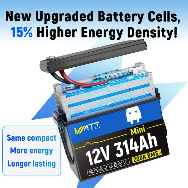 【7 Days Pre Sale】12V 314Ah Mini LiFePO4 Battery | 200A BMS | 4019Wh