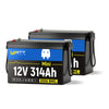 【🎃Halloween Treat】12V 314Ah MINI Bluetooth LiFePO4 Battery | 200A BMS | 4019Wh