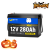 【🎃Clearance Sale: ONLY $659.99】12V 280Ah Mini LiFePO4 Battery | 200A BMS | 3584Wh