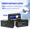 12V 200Ah Plus LiFePO4 Deep Cycle Battery | 200A BMS | 2560Wh | Low-temp Protection