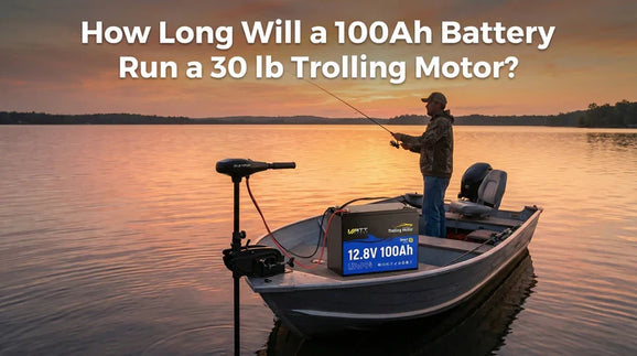 How Long Will a 100Ah Battery Run a 30 lb Trolling Motor?