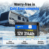 ⚡️Preorder – Ships June 10⚡️ WattCycle 12V 314Ah Mini Heated & Bluetooth LiFePO₄ Lithium Battery – All-Weather Power