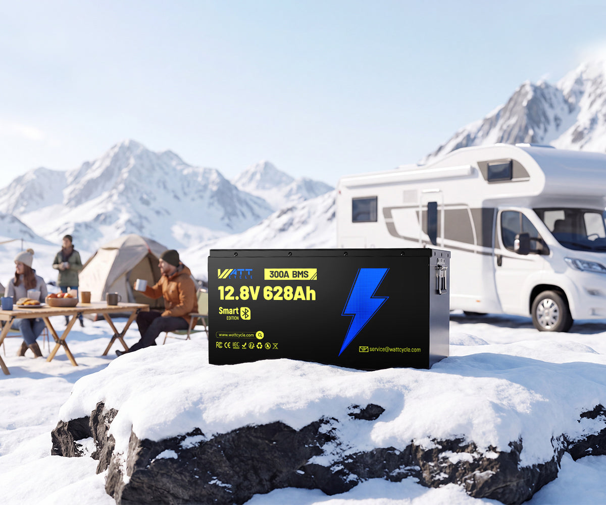 12V 628Ah Bluetooth LiFePO4 Battery | 300A BMS | 8038Wh