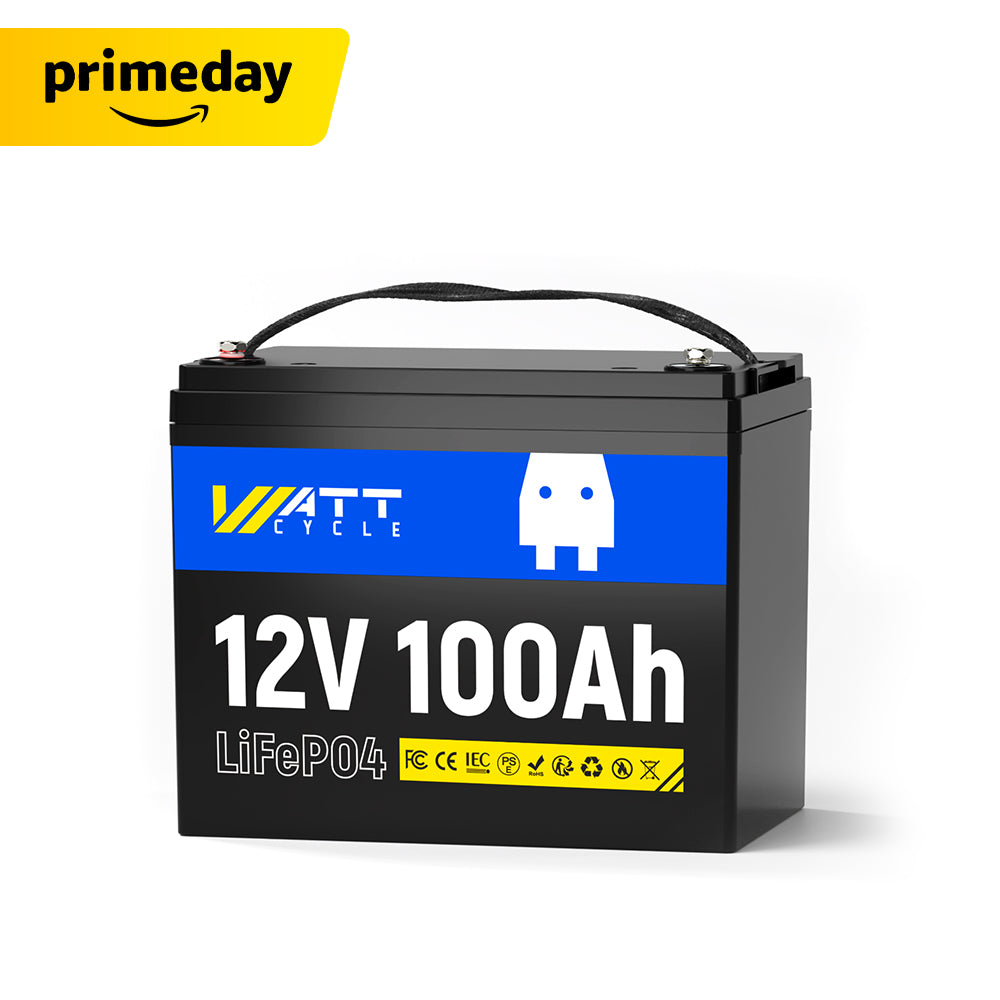 【⏰Prime Day】12V 100Ah Group 24 LiFePO4 Battery