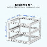 ⚡️ Pre-Order | Ships Aug 5⚡️ Upgrade V2 Seismic Stackable 2-Tier Modular Battery Cabinet for Rack-Mounted Batteries