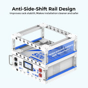 ⚡️ Pre-Order | Ships Aug 5⚡️ Upgrade V2 Seismic Stackable 2-Tier Modular Battery Cabinet for Rack-Mounted Batteries