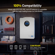 ⚡️ Pre-Order | Ships Aug 5⚡️ WattCycle V2 48V 12kW All-in-one Split Phase Hybrid Inverter - 120/240V, 24kW Dual MPPT, 250A Charger, Wi-Fi connection