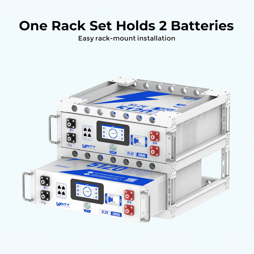 ⚡️ Pre-Order | Ships Aug 5⚡️ Upgrade V2 Seismic Stackable 2-Tier Modular Battery Cabinet for Rack-Mounted Batteries