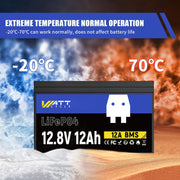 12V 12Ah LiFePO4 Battery
