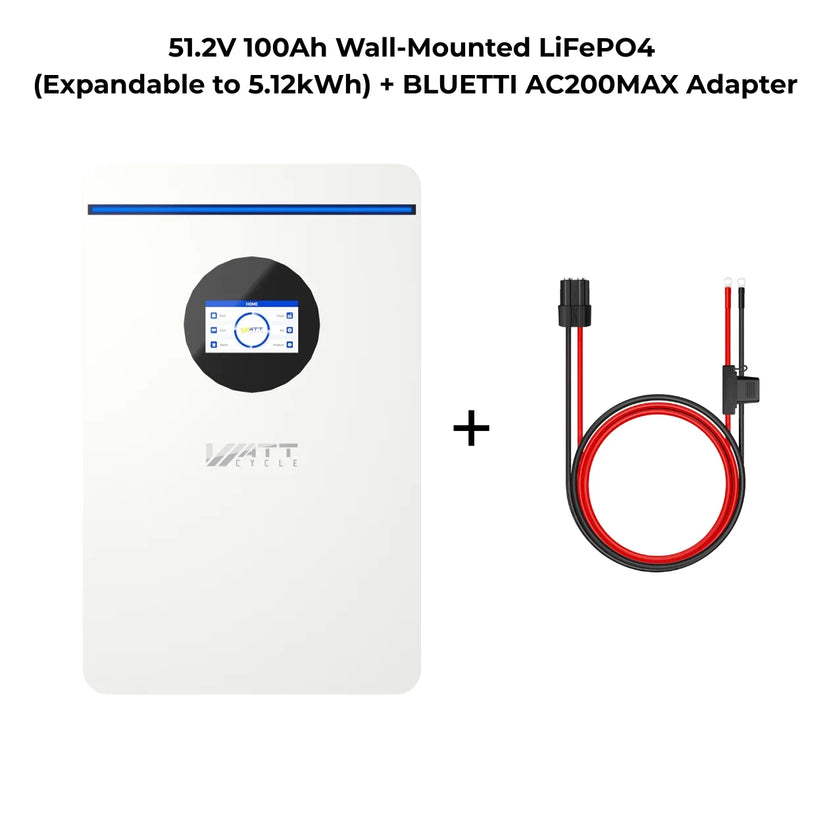 ⚡️Coming Soon⚡️WattLINK P90D Expansion Cable for Bluetti AC300/AC200MAX/AC200L, 48V Battery-to-PPS Adapter with 80A Fuse & 8AWG Wire