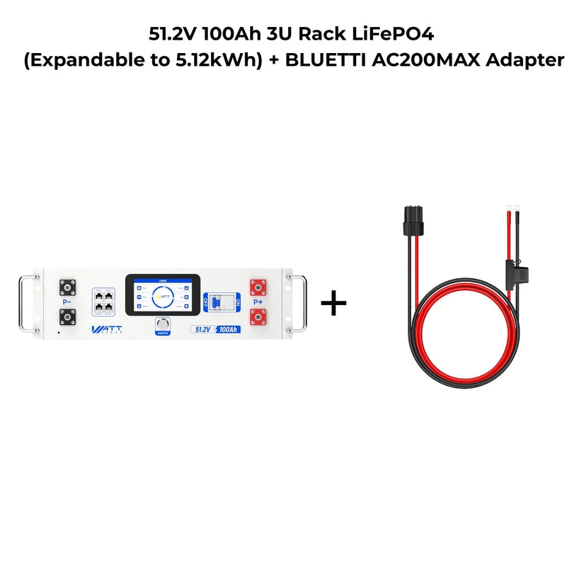⚡️Coming Soon⚡️WattLINK P90D Expansion Cable for Bluetti AC300/AC200MAX/AC200L, 48V Battery-to-PPS Adapter with 80A Fuse & 8AWG Wire