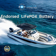 12V 100Ah TM Bluetooth LiFePO4 Marine Battery | 30–70lb Trolling Motors | 120A BMS surge protection