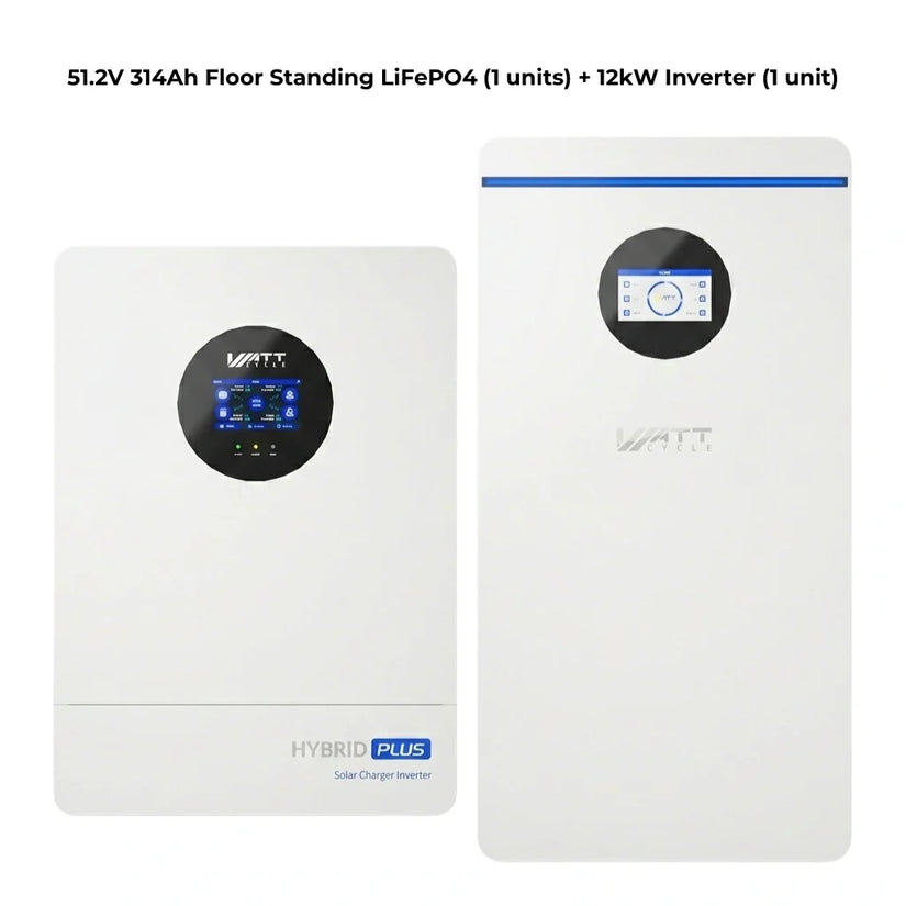 ⚡️Early Bird Price C$3999.99⚡️WattCycle 16kWh 48V 314Ah Floor Standing Bluetooth LiFePO4 - Heavy-Duty Build