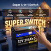 ⚡️Preorder – Ships June 10⚡️ WattCycle 12V 314Ah Mini Super Powerhouse LiFePO4 Battery | 3A Active Balancer | Serviceable Case | Bluetooth & Low-Temp Protection