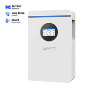 ⚡️Early Bird Price C$1399.99⚡️WattCycle 5.12kWh 48V 100Ah Wall-Mounted Bluetooth LiFePO4 Battery – Active Balancing | RS485/CAN