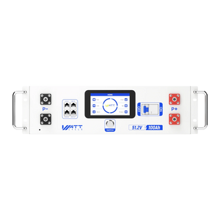 ⚡️Fresh stock, Fast shipping⚡️ WattCycle V2.5 48V 100Ah LiFePO₄ Rack Battery – Active Balancing | LCD | Bluetooth | Smart Comms | UL 1973