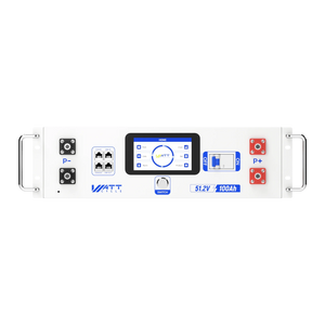 ⚡️Fresh stock, Fast shipping⚡️ WattCycle V2.5 48V 100Ah LiFePO₄ Rack Battery – Active Balancing | LCD | Bluetooth | Smart Comms | UL 1973