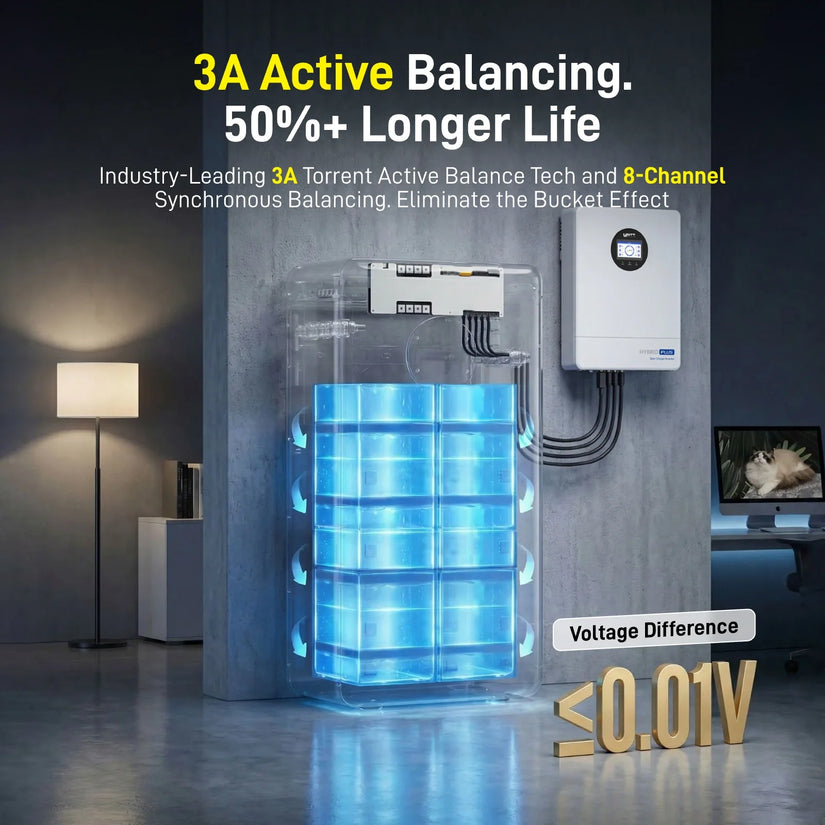 ⚡️Early Bird Price C$3999.99⚡️WattCycle 16kWh 48V 314Ah Floor Standing Bluetooth LiFePO4 - Heavy-Duty Build