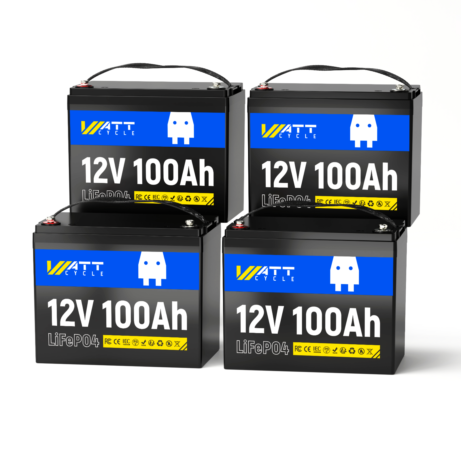 WattCycle-12V-100A-LiFePO4-Battery-4PACK