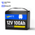 12V 100Ah Group 24 LiFePO4 Battery + 12V 20A Charger