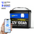 12V 100Ah Mini Bluetooth LiFePO4 Battery + 12V 20A Charger