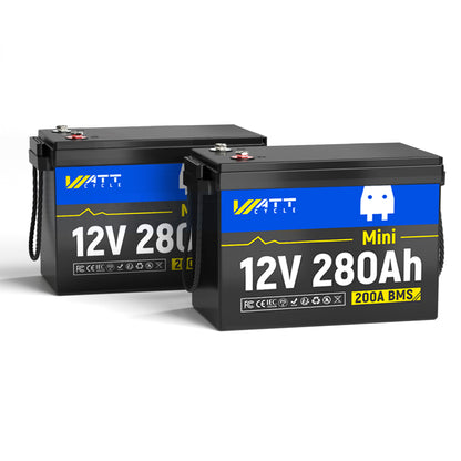 【20 Business Days Pre Sale】WattCycle 12V 280Ah Mini LiFePO4 Battery