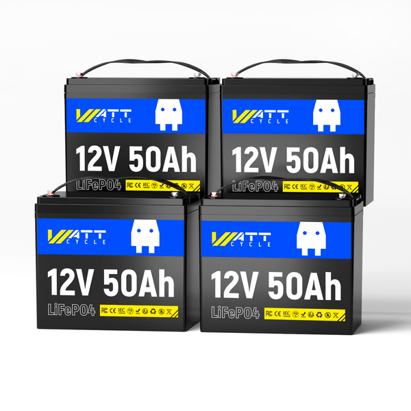⚡️New Arrival⚡️ WattCycle 12V 50Ah LiFePO4 Battery for Fish Finder, LiveScope & Kayak Fishing