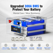 12V 628Ah Bluetooth LiFePO4 Battery | 300A BMS | 8038Wh