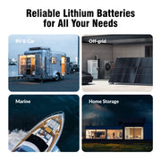 12V 628Ah Bluetooth LiFePO4 Battery | 300A BMS | 8038Wh