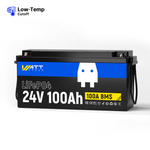 24V 100Ah LiFePO4 Battery | 100A BMS | 2560Wh | 30-70lb Trolling Motor
