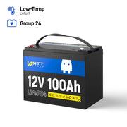WattCycle_12V_100Ah_Group_24_LiFePO4_Battery