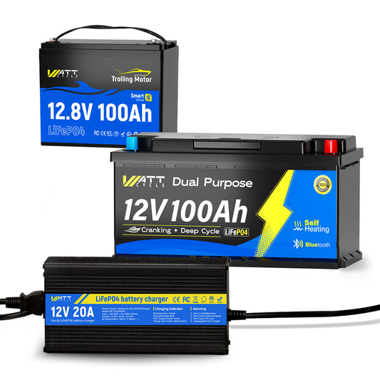 12V/24V/36V 100Ah Trolling Motor Battery Kit