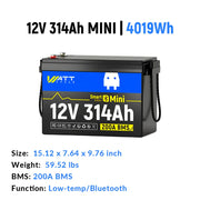 WattCycle_12V_314Ah_Bluetooth_LIFePO4_Battery_200A_BMS_4019Wh_for_RV_Camper_Van