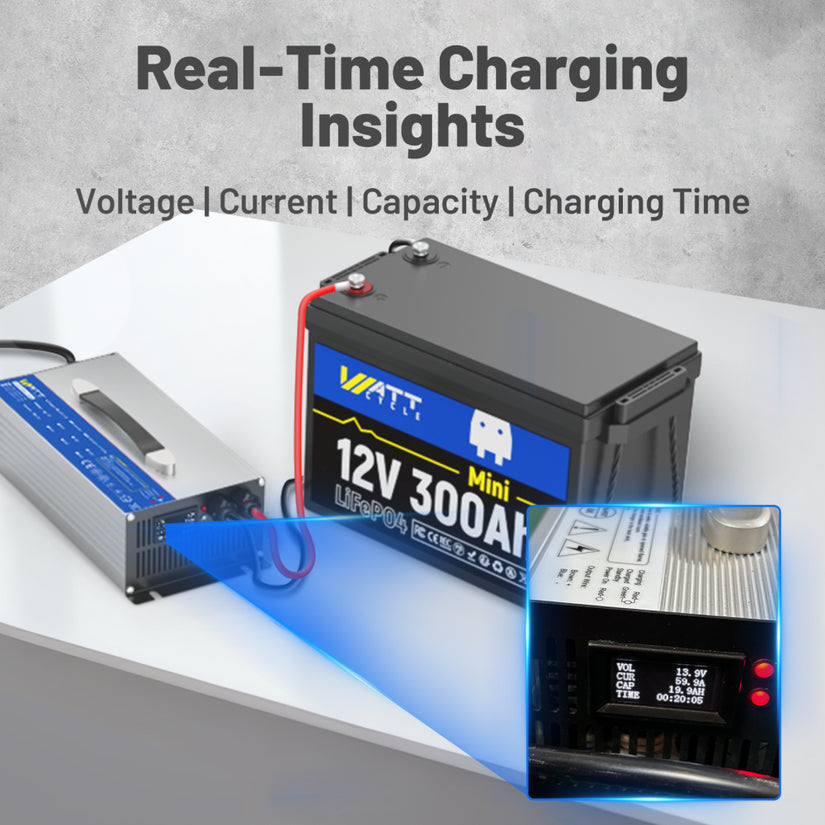 ⚡️Preorder – Ships July 15⚡️ 14.6V 60A Aluminum Shell LiFePO4 Battery Charger | Perfect for 12V 314Ah