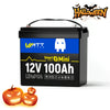 【🎃72H Flash Sale】12V 100Ah Mini Bluetooth LiFePO4 Battery | 100A BMS | 1280Wh
